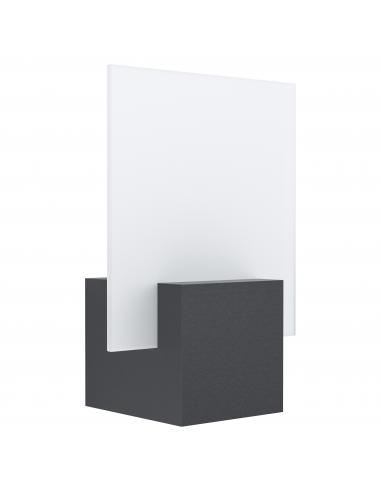 EGLO 98745 - ADAMELLO Wall lamp in cast aluminum and satin glass