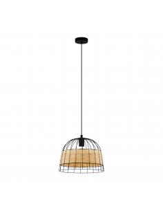 EGLO 43311 - ANWICK Pendant Lamp in Steel and Rattan