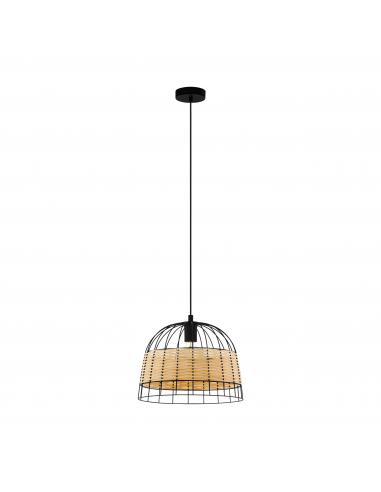 EGLO 43311 - ANWICK Pendant Lamp in Steel and Rattan