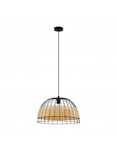 EGLO 43312 - ANWICK Pendant Lamp in Steel and Rattan