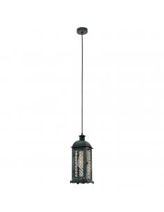 EGLO 49215 - LISBURN 1 Steel Pendant Lamp
