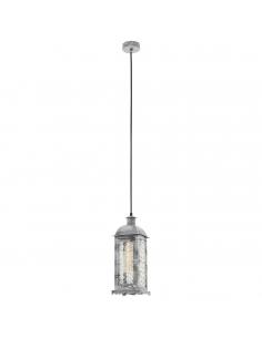 EGLO 49216 - LISBURN 1 Steel Pendant Lamp