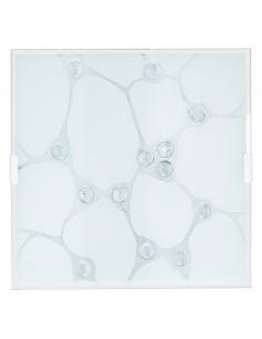 EGLO 92749 - SABBIO 1 Wall / ceiling lamp in Steel and Glass with structure