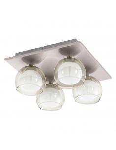 EGLO 94317 - ASCOLESE Ceiling lamp in Steel and Glass, satin glass