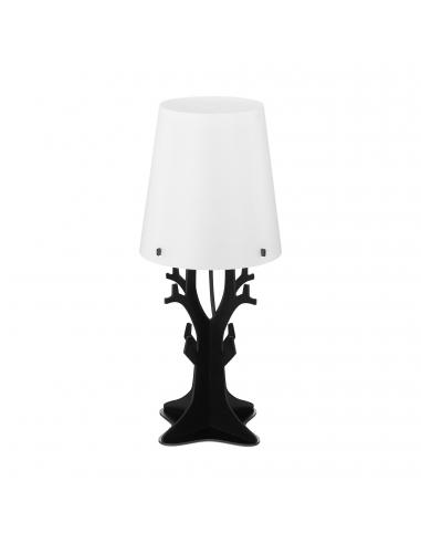 EGLO 49365 - HUNTSHAM Lámpara de mesa en Madera, acero y Acrílico