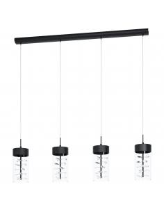 EGLO 39737 - CABEZOLA Pendant lamp in Steel and Glass, crystal