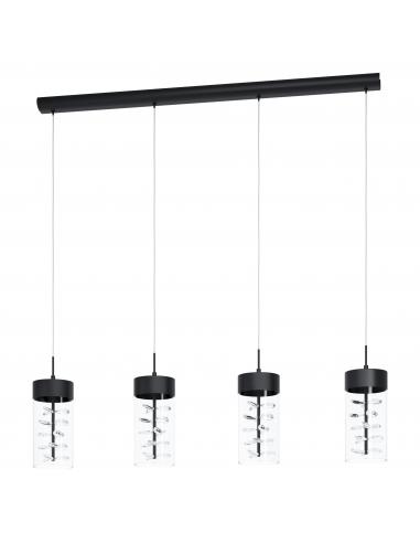 EGLO 39737 - CABEZOLA Pendant lamp in Steel and Glass, crystal