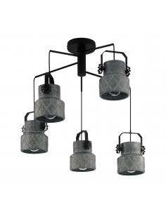 EGLO 39856 - HILCOTT Pendant Lamp in Steel and Steel
