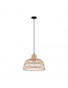 EGLO 43285 - AUSNBY Steel and Wood Pendant Lamp