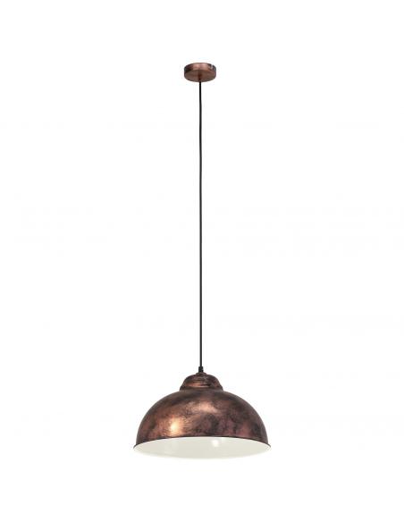 EGLO 49248 - TRURO 2 Copper pendant lamp in antique copper colors