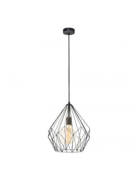 EGLO 49257 - CARLTON Lámpara de Salón en Acero negro
