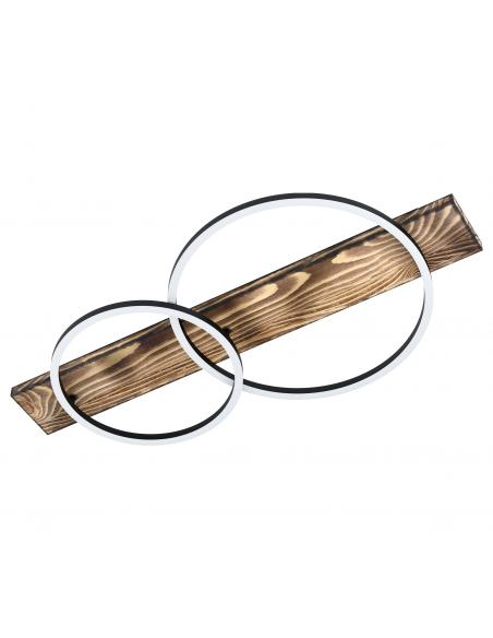 EGLO 99408 - BOYAL Ceiling lamp in Steel, wood and Acrylic