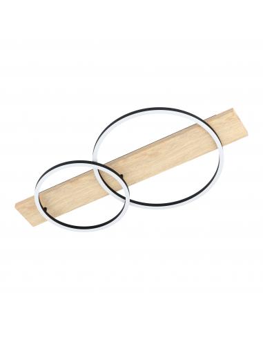 EGLO 99467 - BOYAL Ceiling lamp in Steel, wood and Acrylic