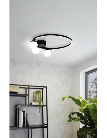 EGLO 99375 - PHIANEROS Ceiling Lamp in Steel and Acrylic