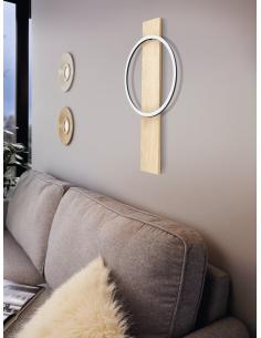 EGLO 99466 - BOYAL Lámpara de pared en Acero, madera y Acrílico 2