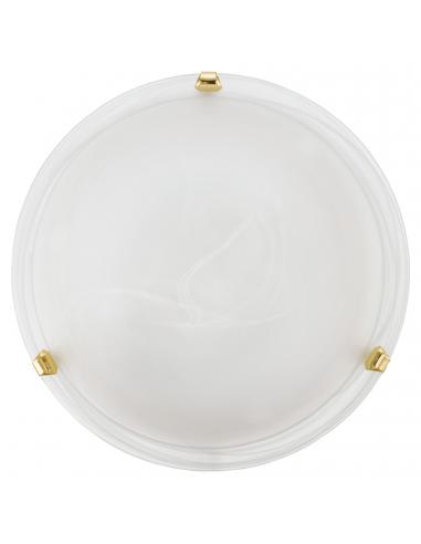 EGLO 7183 - SALOME Living Room Lamp in Steel, brass and alabaster glass