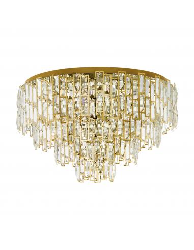 EGLO 39612 - CALMEILLES Ceiling Lamp in Steel and Glass