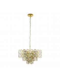 EGLO 39613 - CALMEILLES Pendant Lamp in Steel and Glass