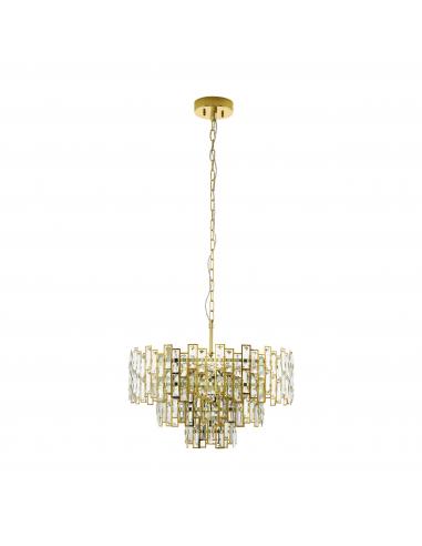 EGLO 39613 - CALMEILLES Pendant Lamp in Steel and Glass