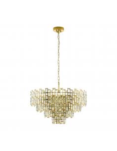 EGLO 39614 - CALMEILLES Pendant lamp in Steel and Glass