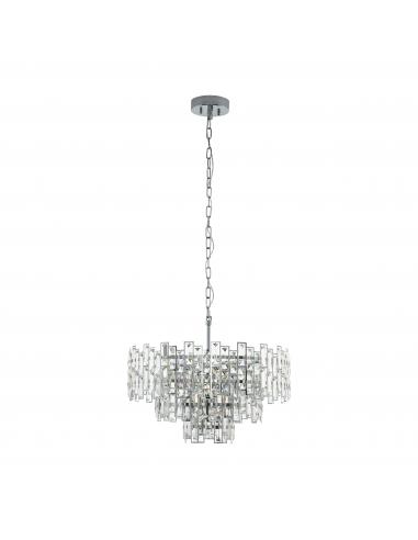 EGLO 39626 - CALMEILLES 1 Pendant lamp in Steel and Glass