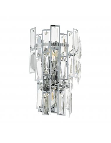 EGLO 39628 - CALMEILLES 1 Wall Lamp in Steel and Glass
