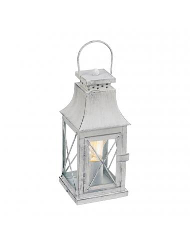 EGLO 49294 - LISBURN Living Room Lamp in Gray Steel and Glass