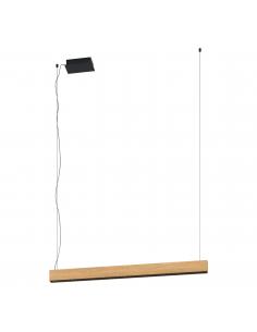 EGLO 39718 - TERMINI 1 Pendant lamp in Steel and Wood