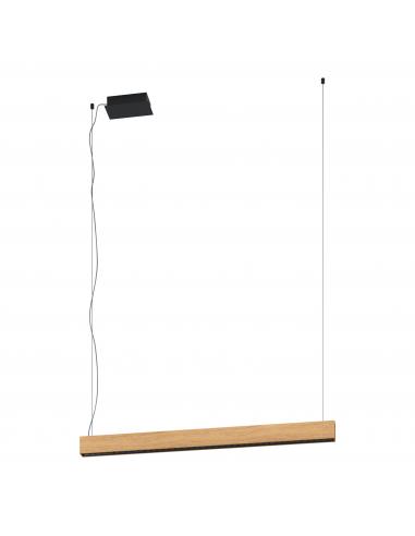 EGLO 39718 - TERMINI 1 Pendant lamp in Steel and Wood