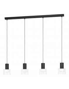 EGLO 39726 - MILLERS Pendant lamp in Steel and Glass, acrylic