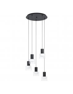 EGLO 39727 - MILLERS Pendant lamp in Steel and Glass, acrylic