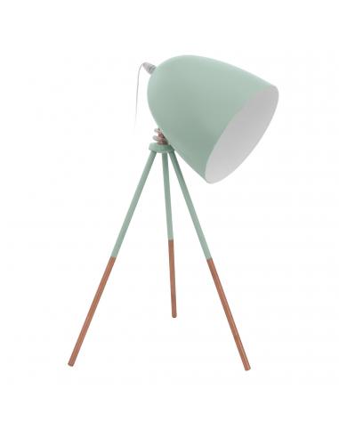 EGLO 49337 - DUNDEE Living Room Lamp in Mint Steel