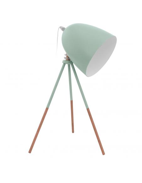 EGLO 49337 - DUNDEE Living Room Lamp in Mint Steel