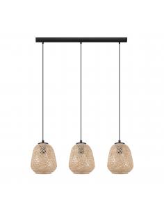 EGLO 43262 - DEMBLEBY Hanging lamp in Steel and Wood