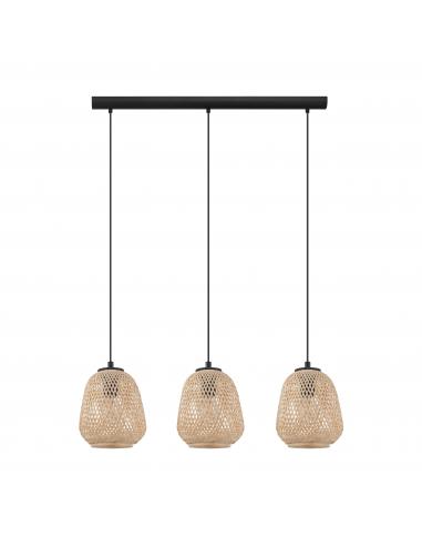 EGLO 43262 - DEMBLEBY Hanging lamp in Steel and Wood