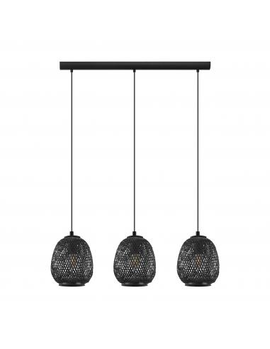 EGLO 43266 - DEMBLEBY 1 Pendant lamp in Steel and Wood