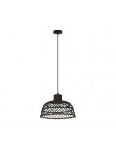 EGLO 43288 - AUSNBY Steel and Wood Pendant Lamp
