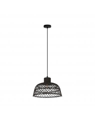 EGLO 43288 - AUSNBY Steel and Wood Pendant Lamp