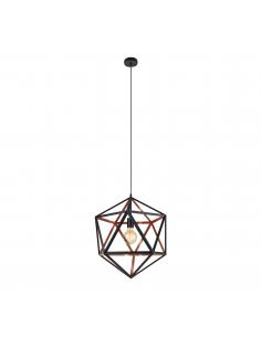 EGLO 43349 - EMBLETON 1 Steel Pendant Lamp