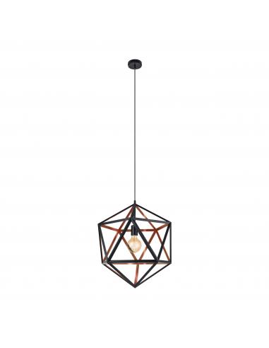 EGLO 43349 - EMBLETON 1 Steel Pendant Lamp