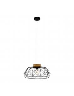 EGLO 44089 - PADSTOW Hanging lamp in Steel, wood
