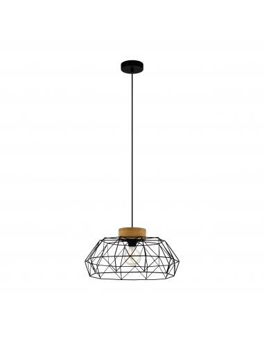 EGLO 44089 - PADSTOW Hanging lamp in Steel, wood