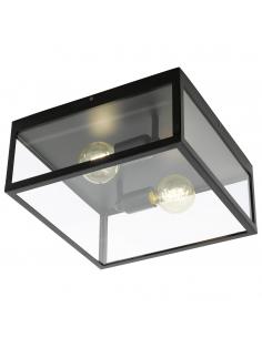 EGLO 49392 - CHARTERHOUSE Living Room Lamp in Black Steel and Glass