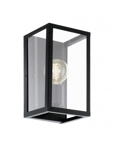 EGLO 49394 - CHARTERHOUSE Living Room Lamp in Black Steel and Glass