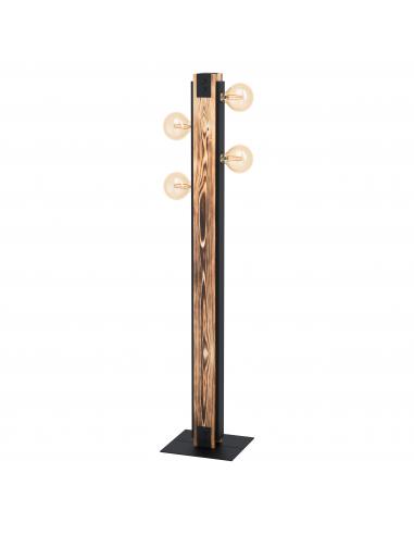 EGLO 43471 - LAYHAM Floor lamp in Wood, steel