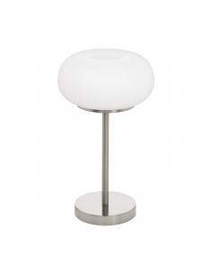 EGLO 98658 - OPTICA-C Table lamp in Steel and matte opal glass