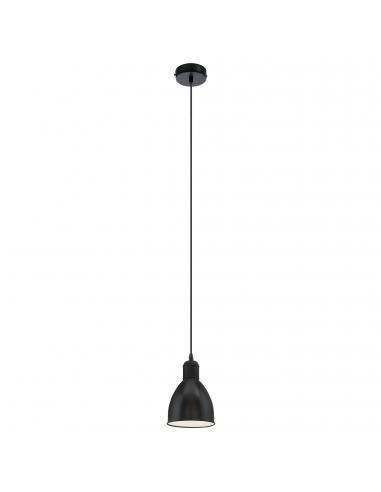 EGLO 49464 - PRIDDY Living Room Lamp in Black, White Steel