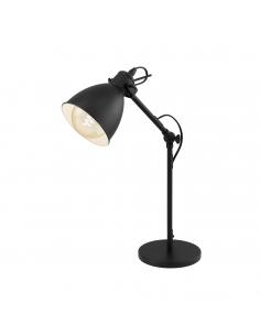 EGLO 49469 - PRIDDY Lámpara de Salón en Acero negro, blanco