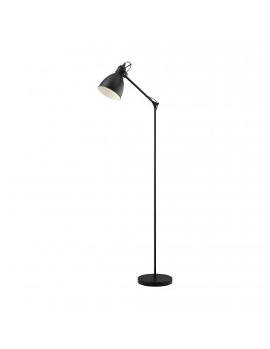 EGLO 49471 - PRIDDY Lámpara de Salón en Acero negro, blanco