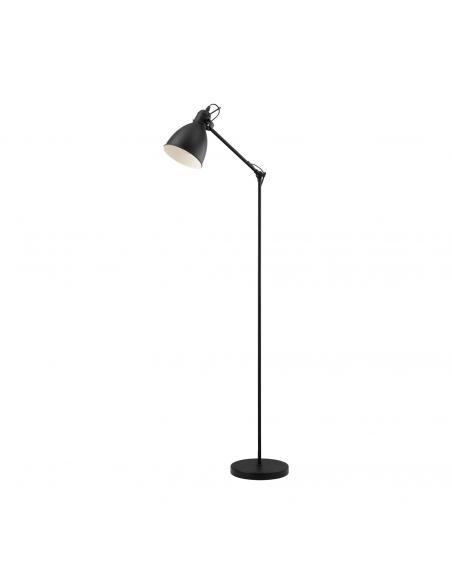 EGLO 49471 - PRIDDY Living Room Lamp in Black, White Steel
